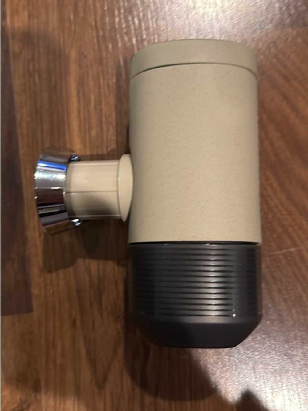Portable Espresso Maker in Beige with Black Accents - Picture 2 of 5